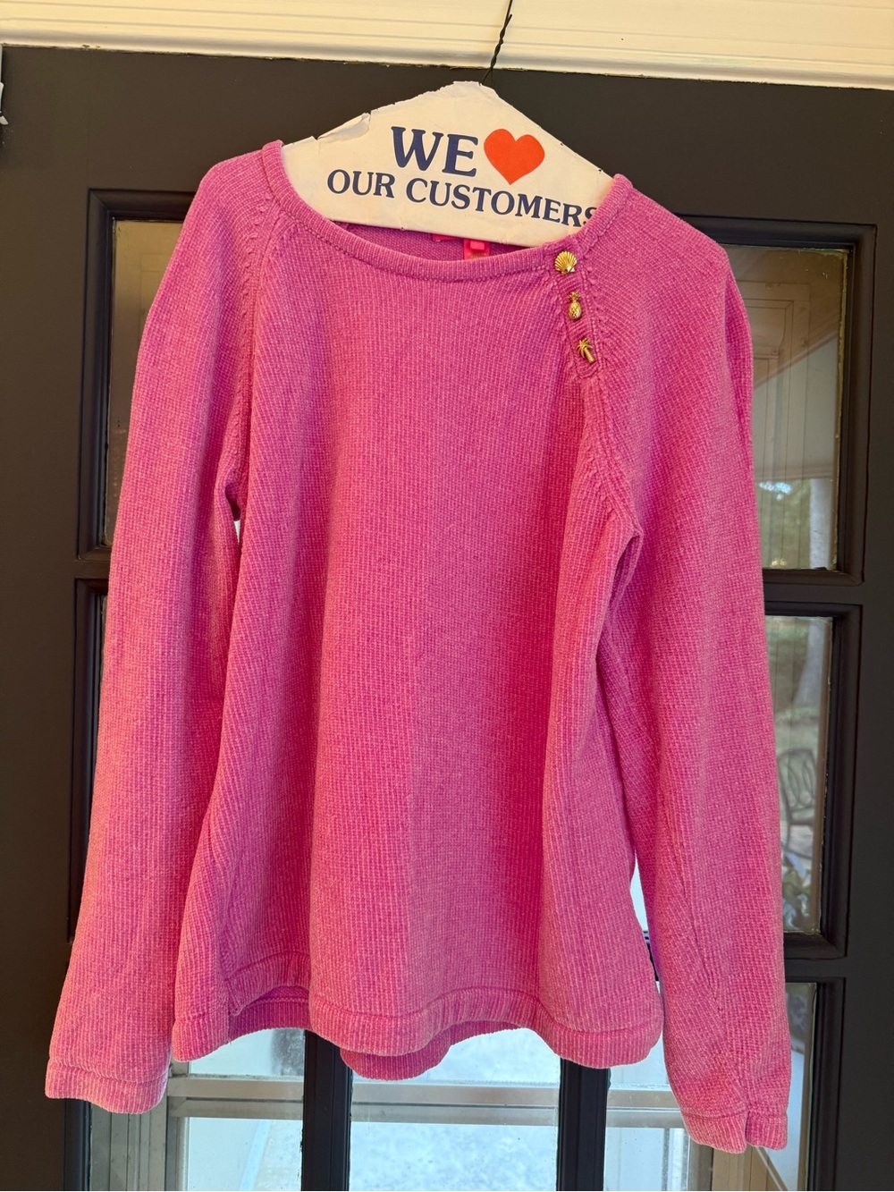 Lilly Pulitzer Pink Crewneck Sweater Large